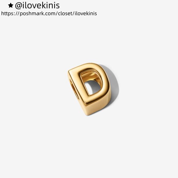 Pandora Letter D Alphabet Charm - Picture 2 of 4